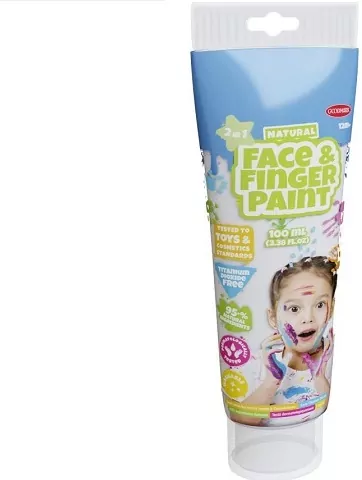 Farba dla malowania palcami biała 100ml - tantis.pl