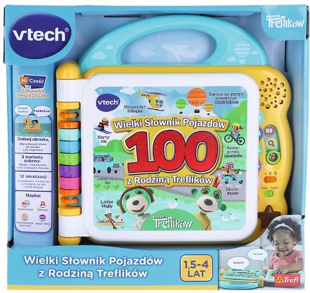 Wielki słownik pojazdów z Rodziną Treflików - tantis.pl
