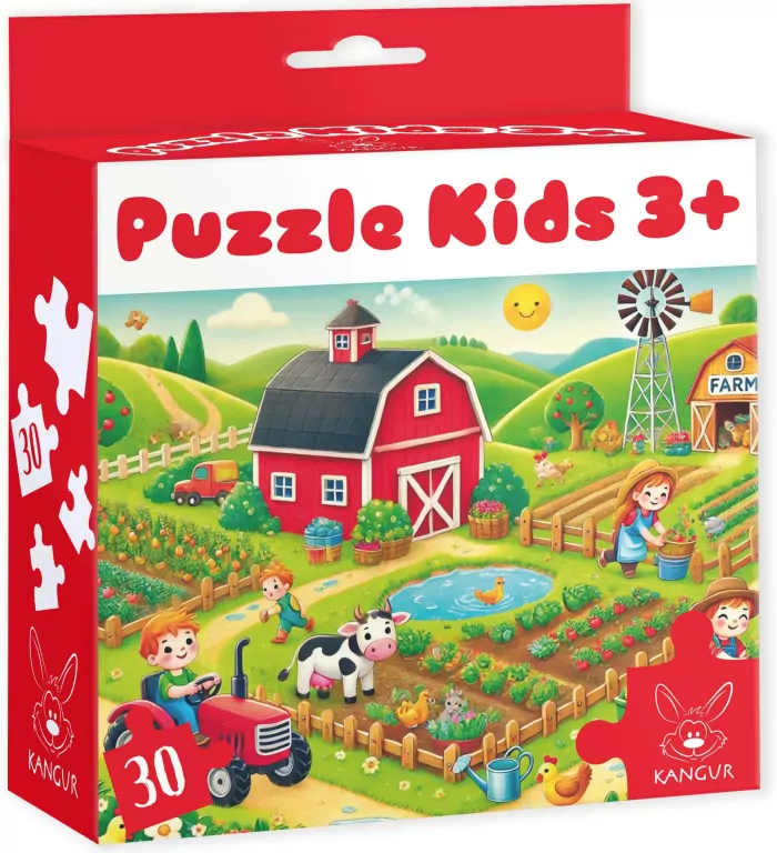 Puzzle 30 Kids Farma 3+ - tantis.pl