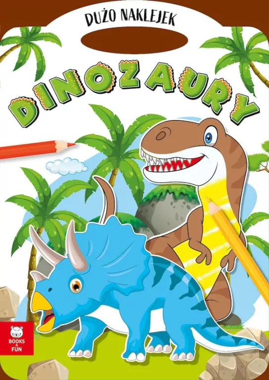 Teczka dinozaury z naklejkami - tantis.pl