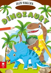 Teczka dinozaury z naklejkami