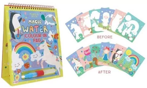 Tęczowe Wróżki Kolorowanka Wodna z Pisakiem 6 kart - tantis.pl