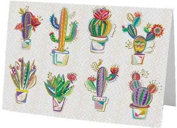 Karnet B6 + koperta. Kaktusy - tantis.pl