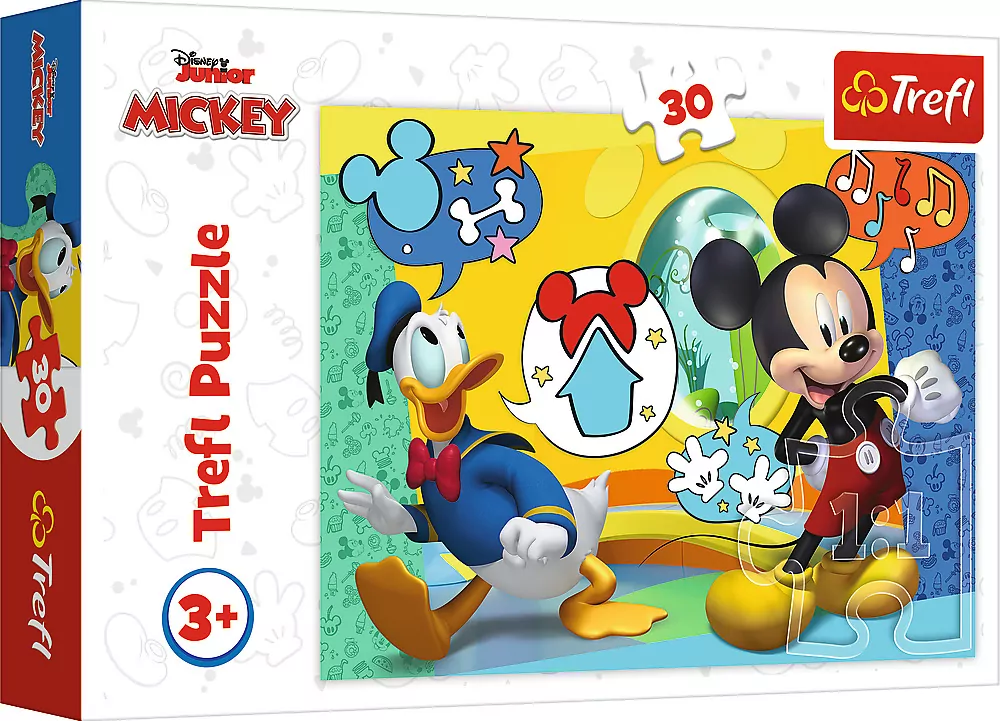 Puzzle 30. Myszka Miki i Wesoły Domek. 18289 - tantis.pl