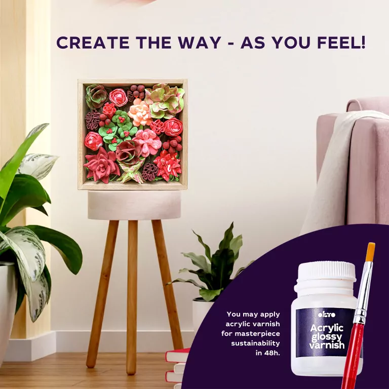 Sukulenty. Pasja. Zestaw kreatywny Wood&Craft - tantis.pl