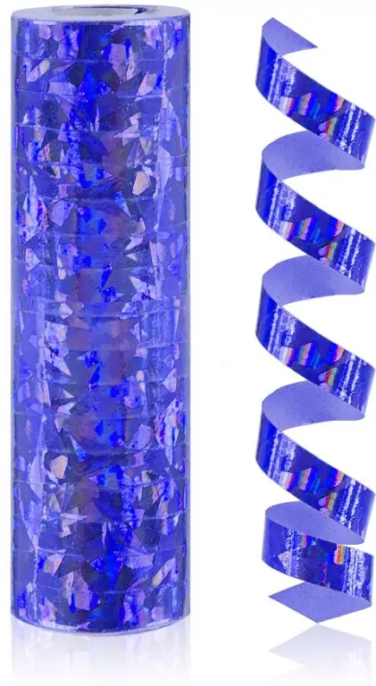 Serpentyna holograficzna granatowa 4m - tantis.pl