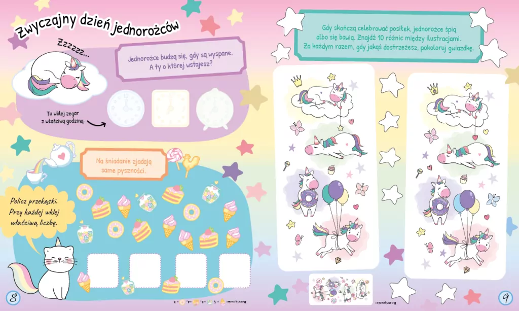 Moje Jednorożce. Zaczarowani przyjaciele. Zadanie przyklejanie. Cz.4 - tantis.pl