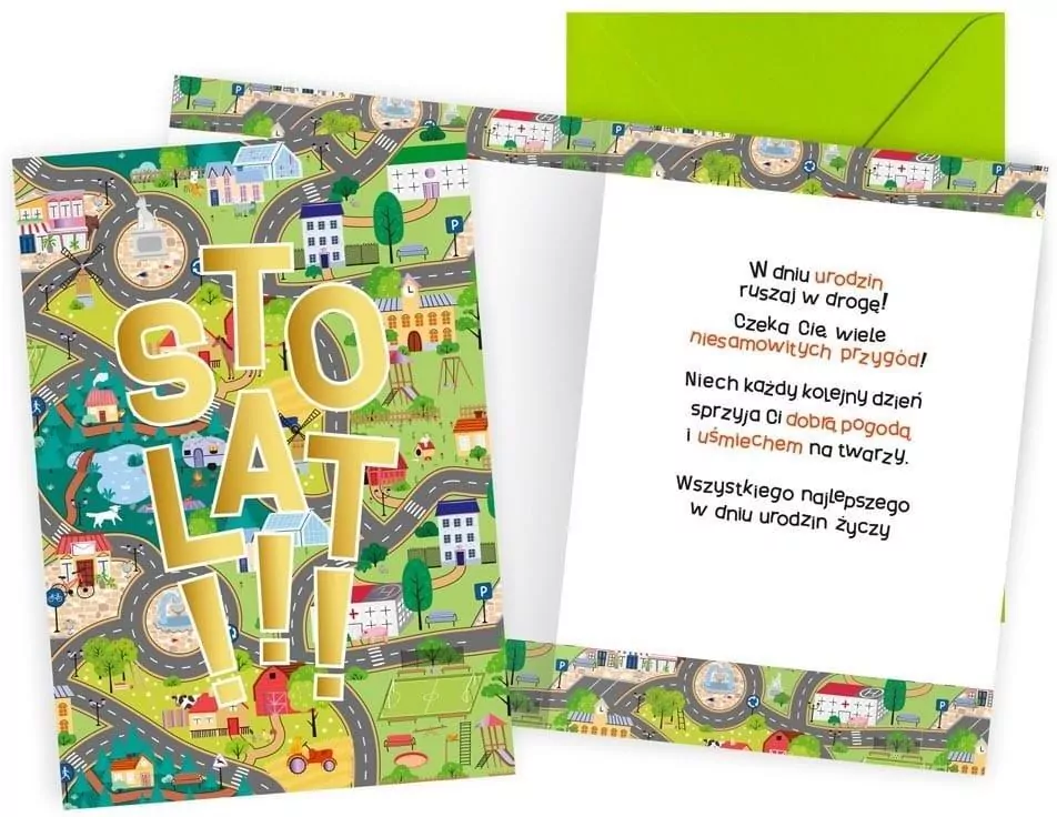 Kukartka. Karnet. Urodziny - tantis.pl