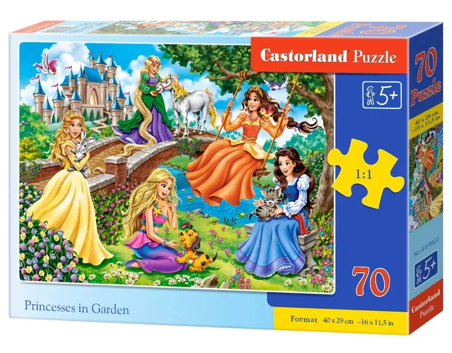 Castor. Puzzle 70. Princesses in Garden - tantis.pl