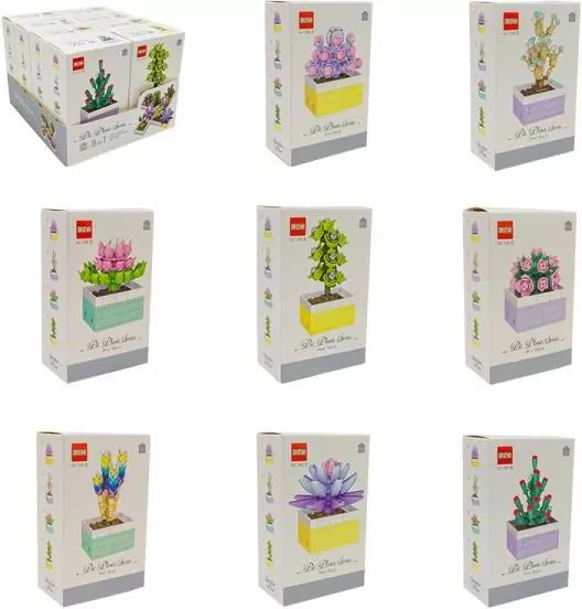 Klocki konstrukcyjne Sukulenty w doniczce 9x6x16 - tantis.pl