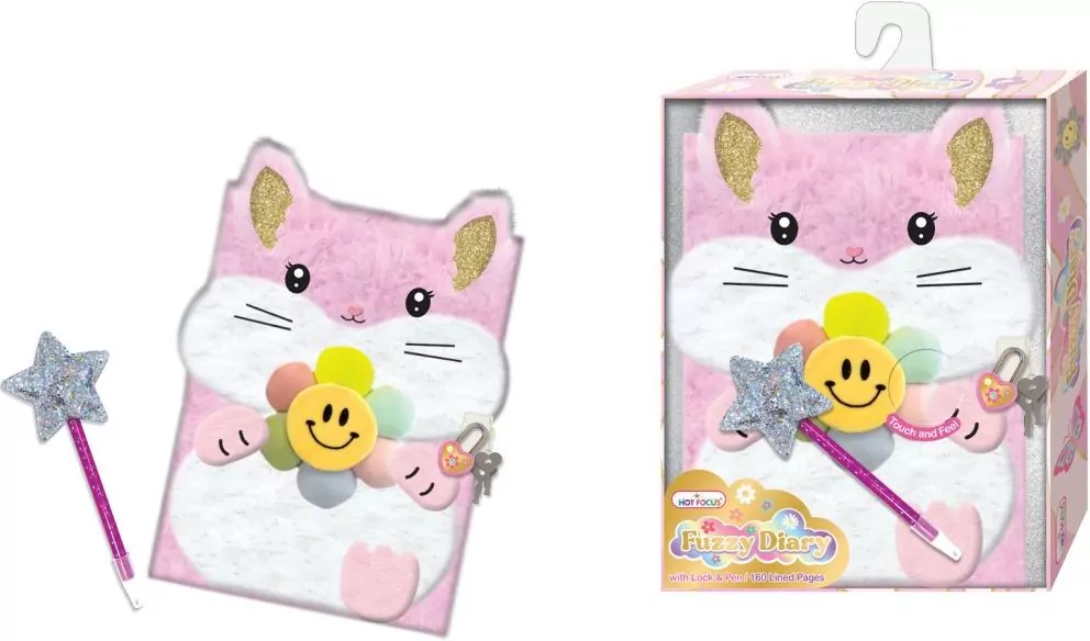 Futrzany pamiętnik z długopisem Królik - tantis.pl