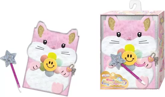 Futrzany pamiętnik z długopisem Królik