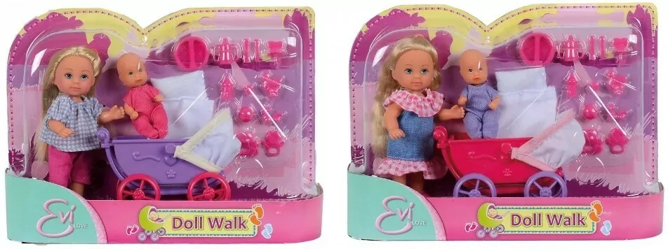 Evi z wózkiem i laleczką, 2 rodzaje - tantis.pl