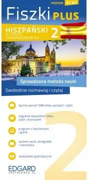 Hiszpański Fiszki PLUS dla średnio zaawansowanych. Poziom B1-B2 - tantis.pl