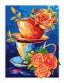 Malowanie po numerach IDEYKA 30x40cm z glinką Tajemnica Herbaty - tantis.pl