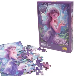 Puzzle z brokatem księżniczka 100 elementów
