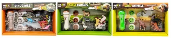 Projektor ze zwierzętami ANIMAL LIFE mix