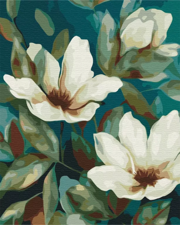 Malowanie po numerach BRUSHME 40x50 cm Delikatność kwiatów - tantis.pl