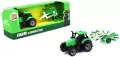 Traktor rolniczy z zagrabiarką zielony. Zabawka. Pro Kids - tantis.pl