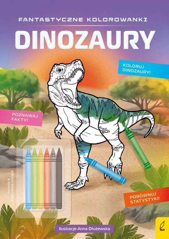 Dinozaury. Fantastyczne kolorowanki - tantis.pl