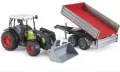 Traktor z ładowarką i przyczepą. Claas Nectis 267F 02112 BRUDER - tantis.pl