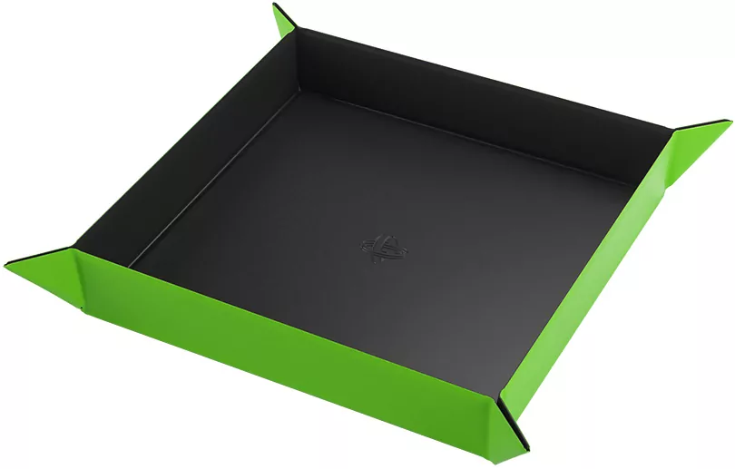 Gamegenic: Magnetic Dice Tray - Square - Black/Green - tantis.pl