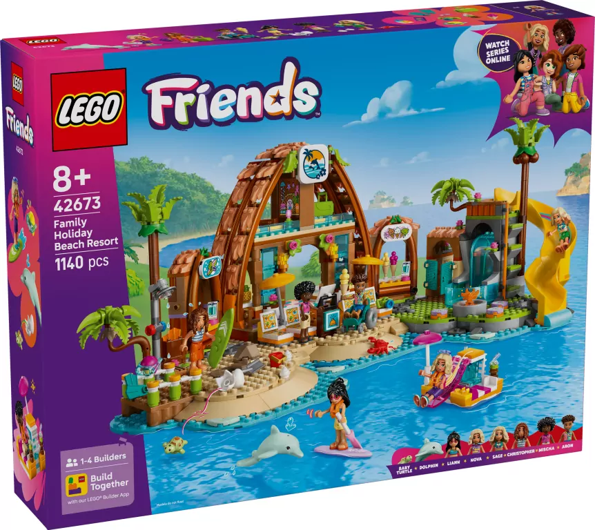 LEGO® Friends. Rodzinne wakacje na plaży 42673 - tantis.pl