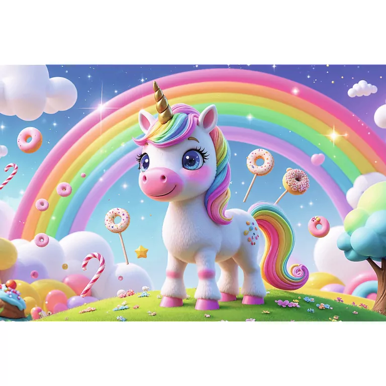 Puzzle 60 Cukierkowy świat TREFL - tantis.pl