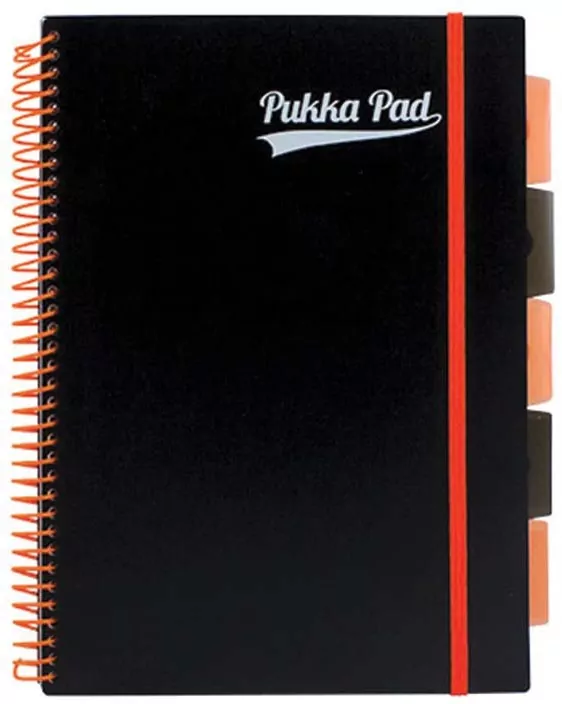 Kołozeszyt neon A4 Project Book pomarańczowy, kratka - tantis.pl