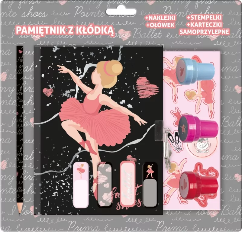 Pamiętnik z kłódką. Baletnica - tantis.pl