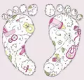 Karnet Swarovski kwadrat CL1908 Narodziny dziewczy - tantis.pl