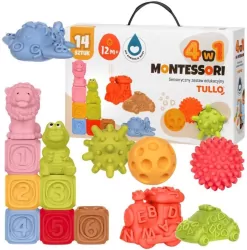 Klocki sensoryczne Zestaw Montessori