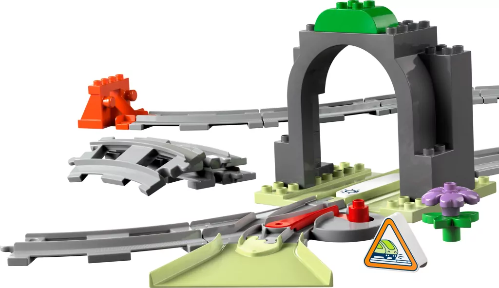 LEGO® Duplo. Tunel i tory kolejowe — zestaw rozszerzający 10425 - tantis.pl