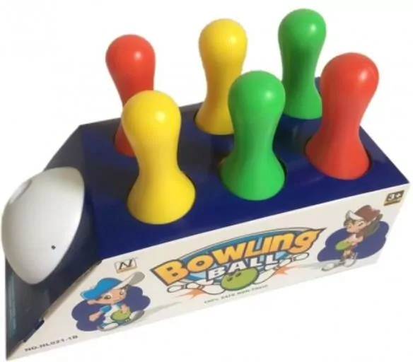 Kręgle plastikowe + akc. w pudełku NL021-1B MC - tantis.pl