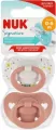 NUK. Signature. Smoczki. 0-6 miesięcy. Biały i różowy - tantis.pl