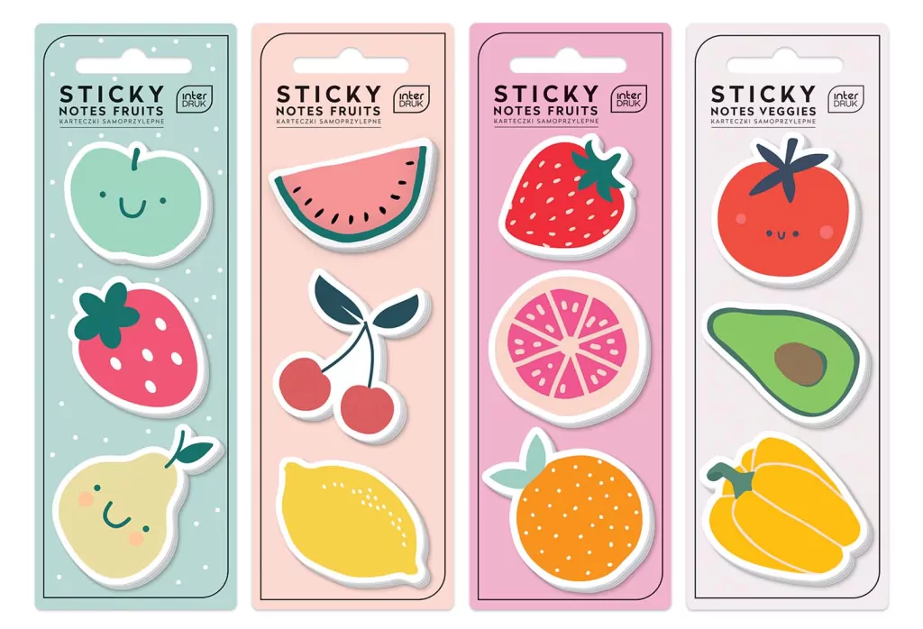 Karteczki samoprzylepne Fruits 75szt mix - tantis.pl