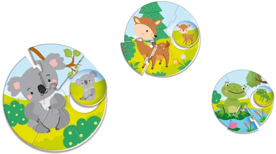 Okrągłe puzzle. Montessori Baby - tantis.pl