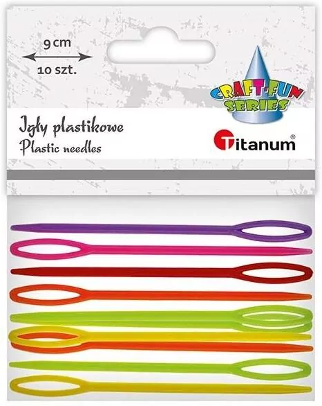 Igły plastikowe 90mm mix kolorów 10szt - tantis.pl
