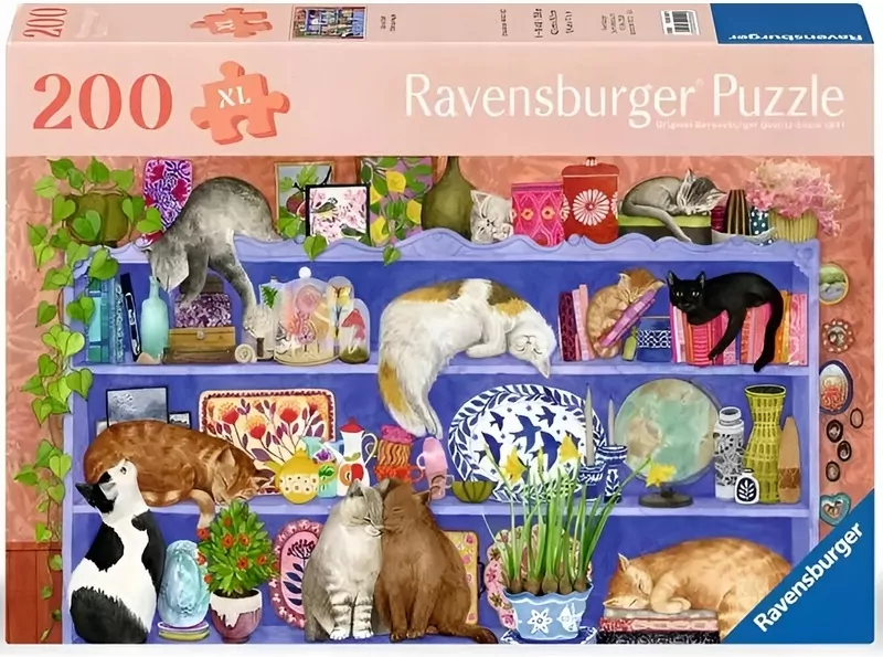 Puzzle XL 200 Koty na półce - tantis.pl
