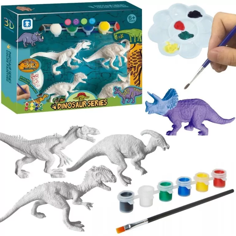 Dinozaury gipsowe do malowania - tantis.pl