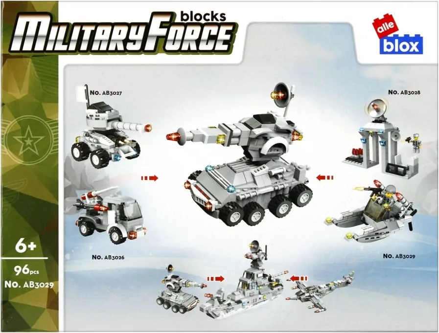 Klocki konstrukcyjne Wojsko ALLEBOX - tantis.pl