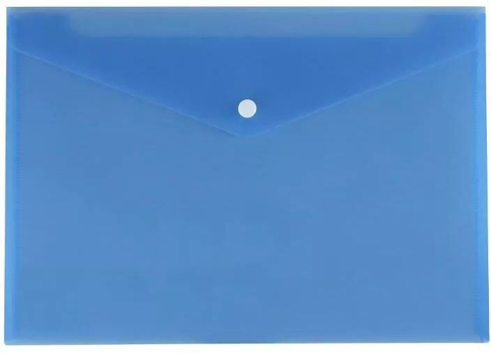 Teczka koperta A4 satyna niebieska - tantis.pl