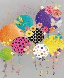 Karnet mini B8 Jaskrawe balony - tantis.pl