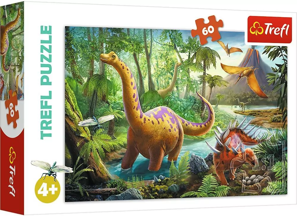 Puzzle 60. Wędrówka dinozaurów 17319 - tantis.pl
