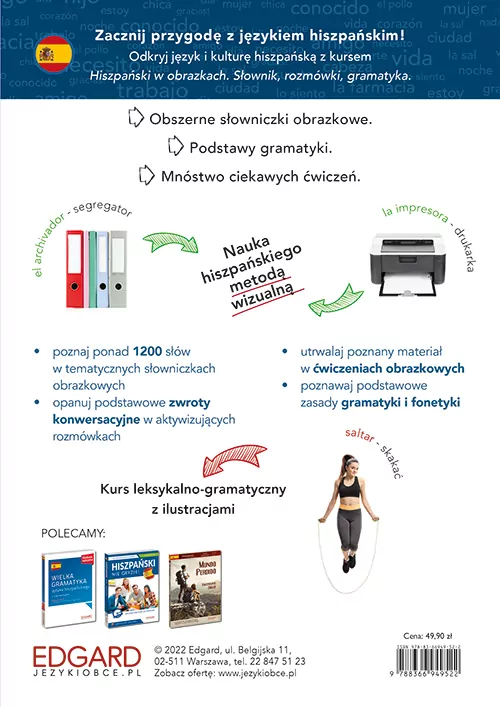 Hiszpański w obrazkach. Słownik, rozmówki, gramatyka - tantis.pl
