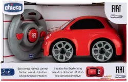 Fiat 500 z pilotem czerwony