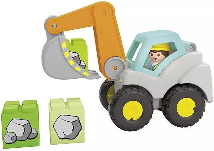 Koparka. Zestaw z figurką Junior 71684 - tantis.pl