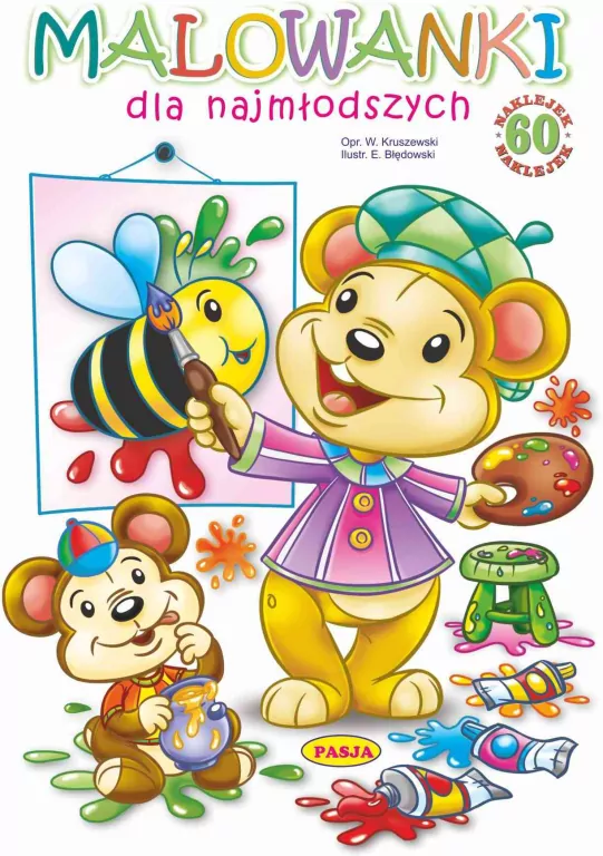 Malowanki dla najmłodszych z naklejkami - tantis.pl