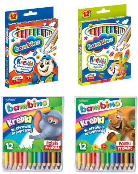 Kredki bambino 12 kolorów - tantis.pl