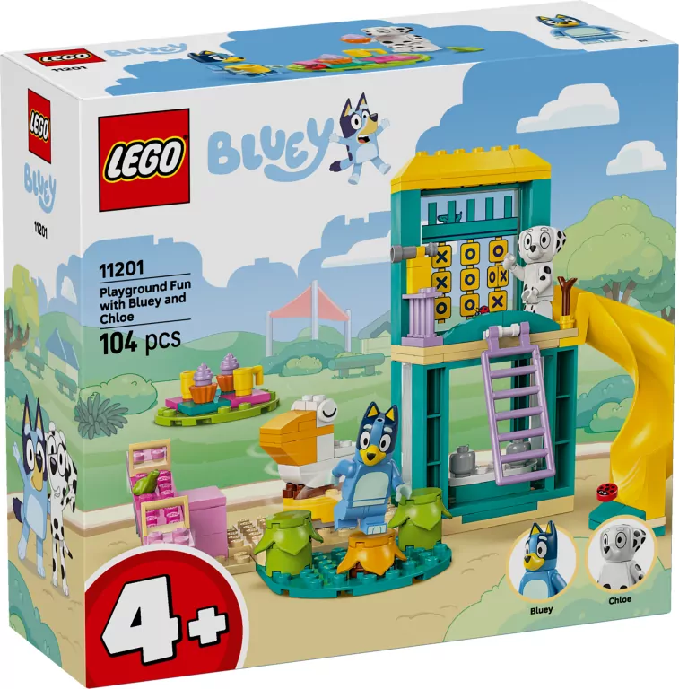 LEGO® Bluey. Blue i Łatka na placu zabaw 11201 - tantis.pl